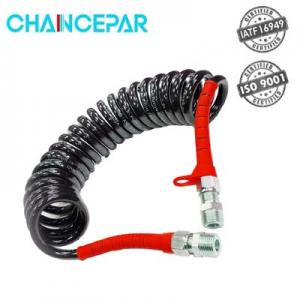 Air hose black with red head,ID:110mm,22turns,M16 Fitting Air hose black with red head,ID:110mm,22turns,M16 Fitting
