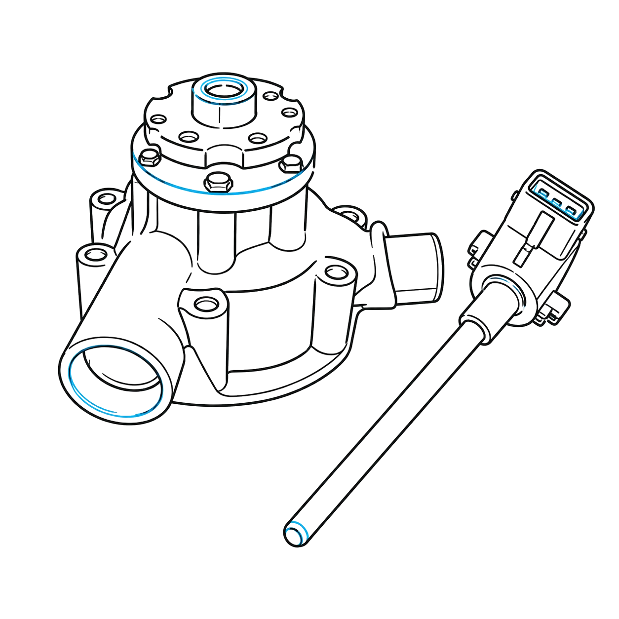 8 engine thermal management icon