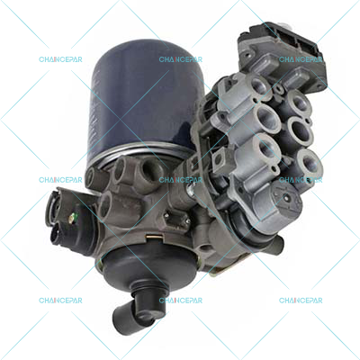 Air processing unit, with sensor