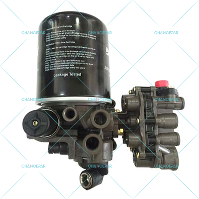 Air processing unit, with sensor