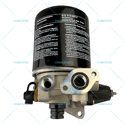 Air dryer, without silencer