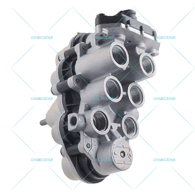 Multiple circuit protection valve, with sensor